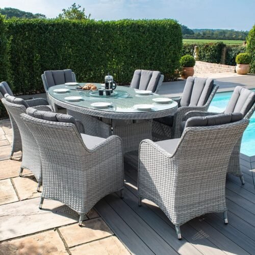 ascot-8-seat-oval-_3_ Ascot 8 Seat Oval Dining Set with Lazy Susan
